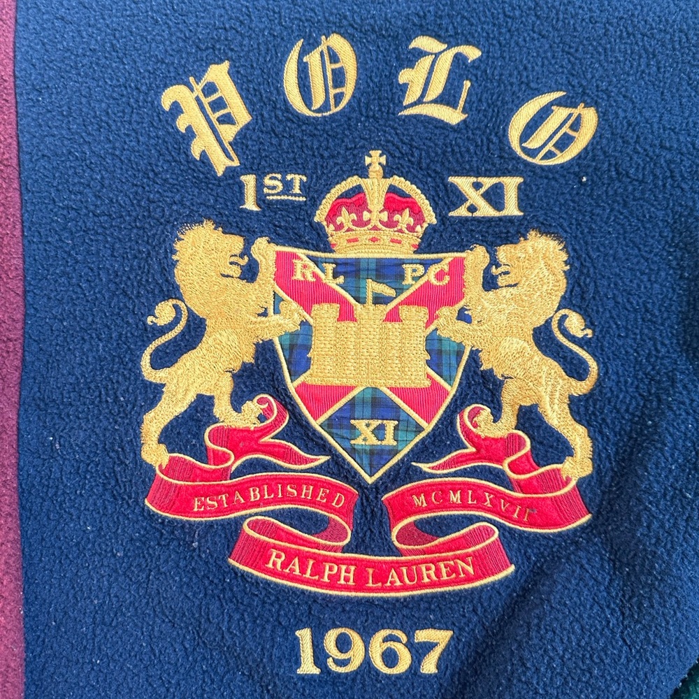 Polo Ralph Lauren Crest Logo Embroidered Sweatshirt Sweater medium - Picture 5 of 11
